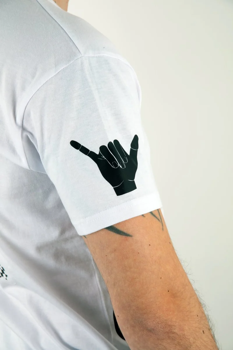 T-Shirt ok-products weiß Luft spart Wasser 1303