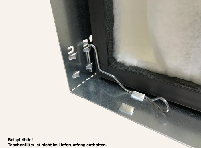 Taschenfilter Aufnahmerahmen 305 x 610 x 70mm mit Dichtung