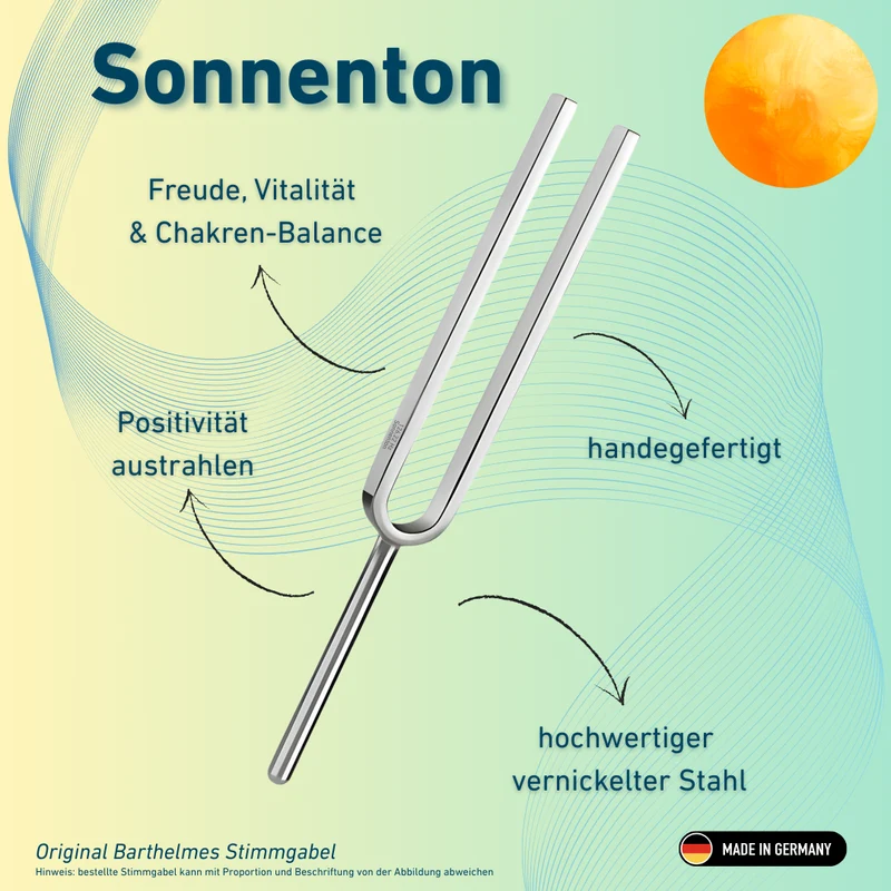 Stimmgabel Sonnenton Wellness 126,22 Hz | Art.-Nr. 220008