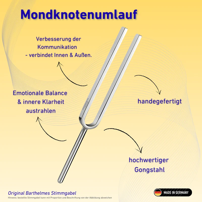Stimmgabel Mondknotenumlauf Wellness mit blauem Griff 234,16 HZ | Art.-Nr. 220063