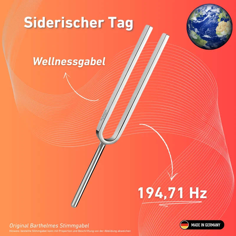 Stimmgabel Siderischer Tag Wellness 194,71 Hz | Art.-Nr. 220048
