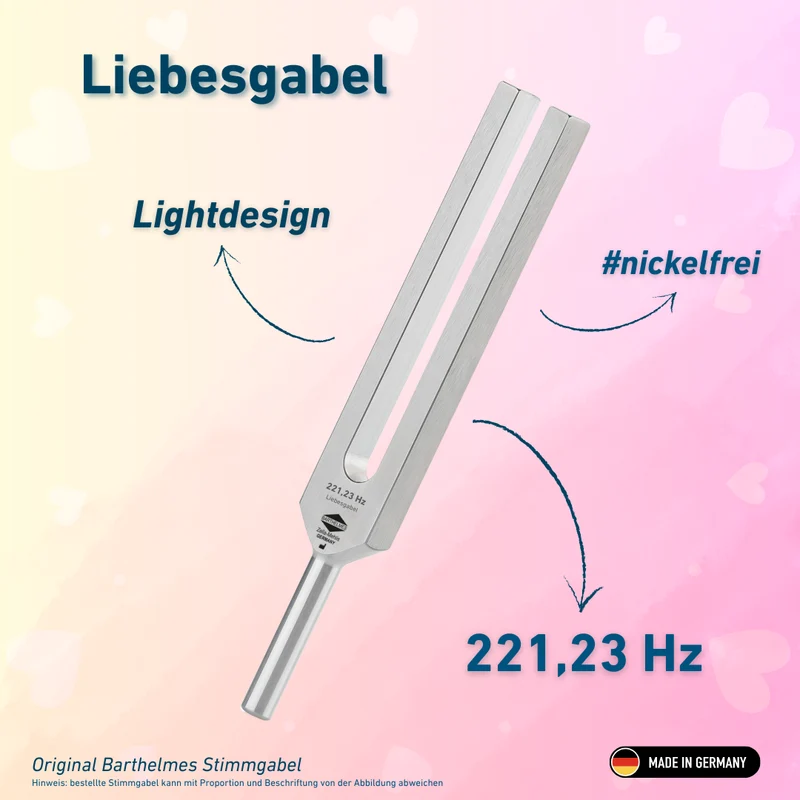 Liebesgabel Lightdesign 221,23 HZ | Art.-Nr. KO 221-Liebe/Alu