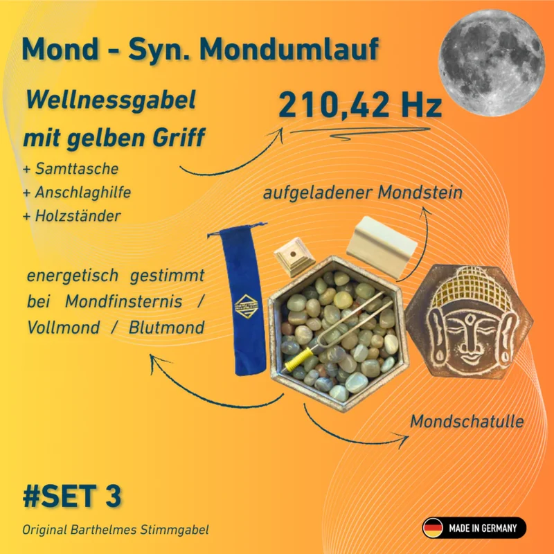 SET: Mondumlauf 210,42 Hz gestimmt bei Mondschein am 03.03.26 | LIMITIERT