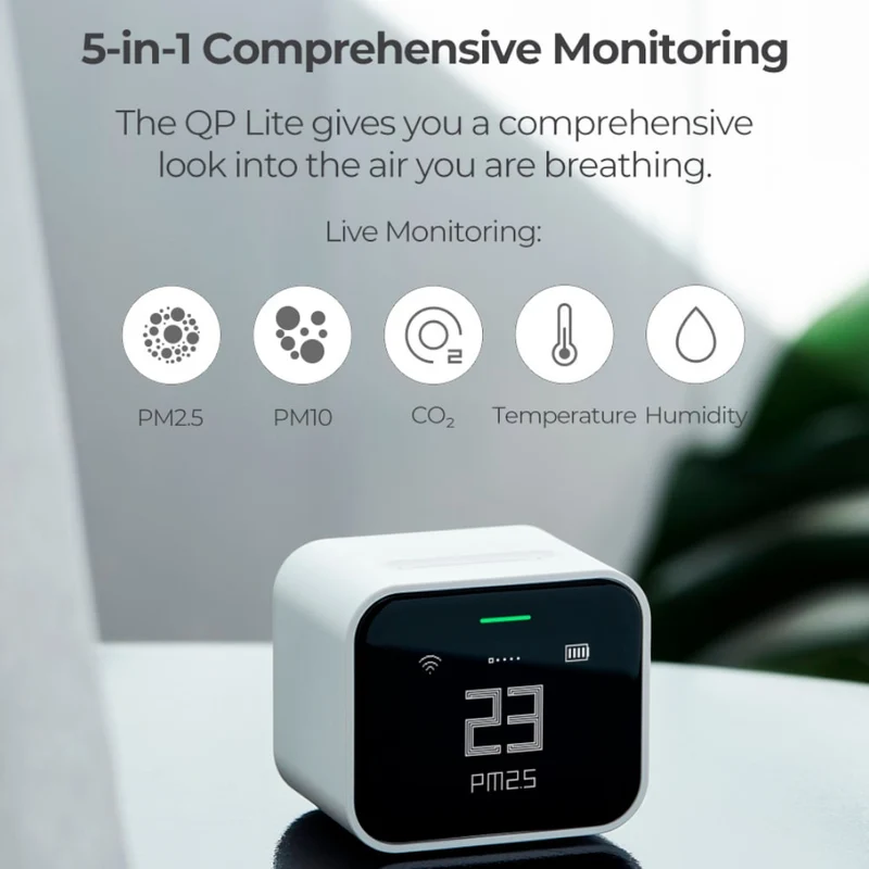 Qingping Lite 5-In-1 Air Quality Monitor