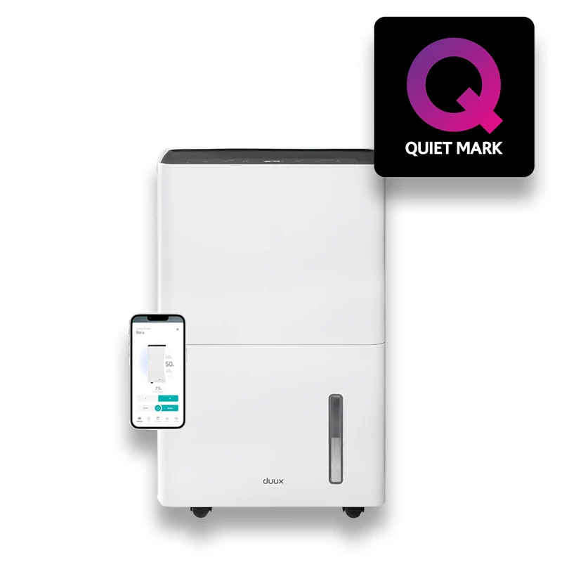Duux Bora Smart Air Dehumidifier Wi-Fi Enabled Refrigerant With Laundry Mode 30L/Day