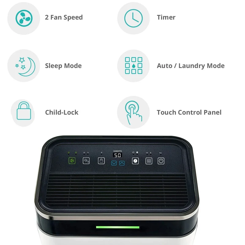 EcoAir DC18 MK2 Air Dehumidifier Refrigerant 18L/Day