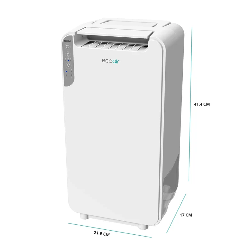 EcoAir Piccola Wall Mounted or Free Standing Air Dehumidifier Desiccant 5L/Day