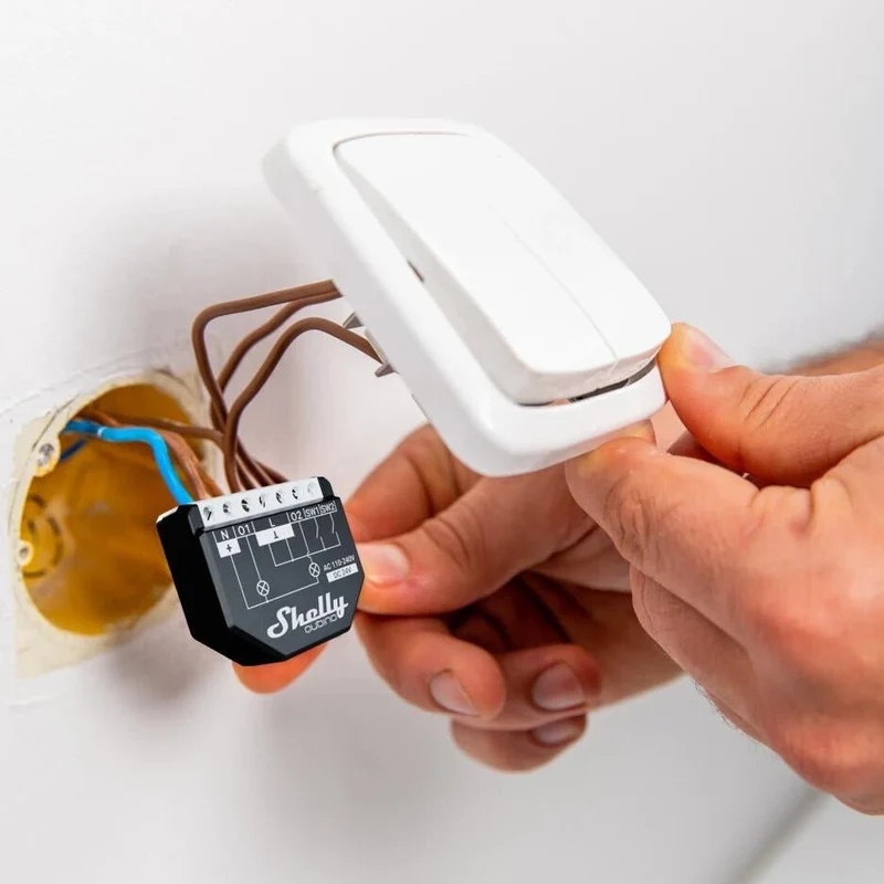 Shelly Qubino Wave 2PM - Relais - Z-Wave - Smart Home - Kompatibel mit Z-Wave Smart Home Produkten
