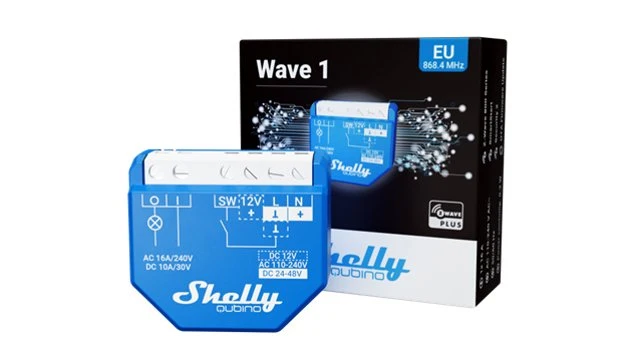 Shelly Qubino Wave 1 - Relais - Z-Wave - Smart Home - Kompatibel mit Z-Wave Smart Home Produkten