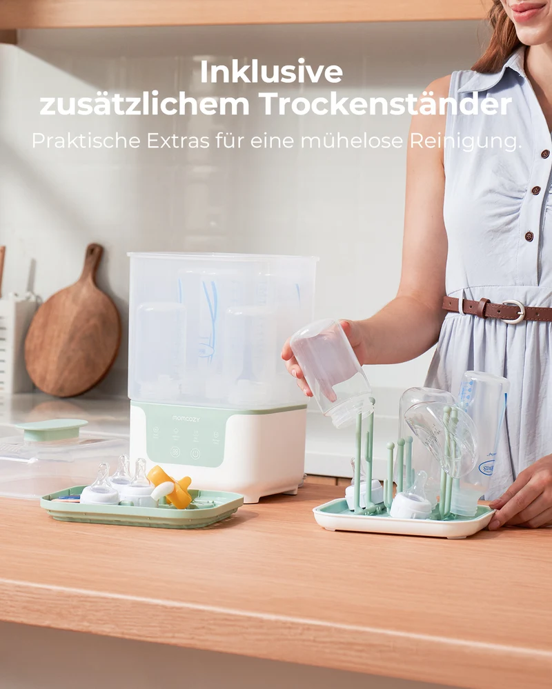 Momcozy 4-in-1 Kompakter Flaschensterilisator & Trockner