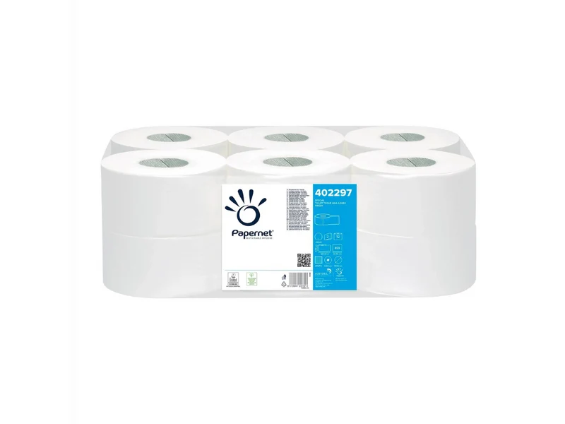 Mini Jumbo Toilettenpapier 2lg, 12 Rollen a` 259 Blatt