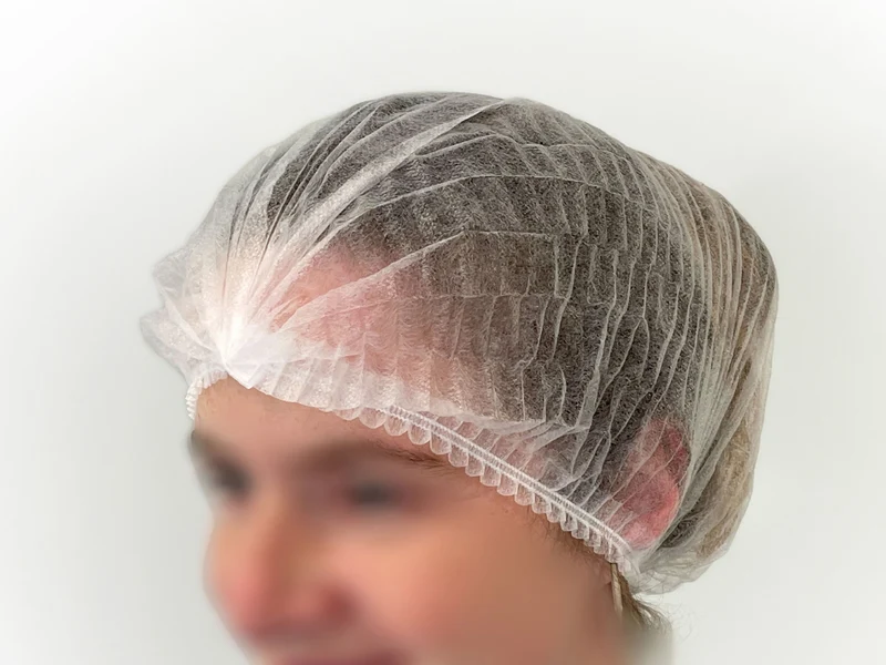 100 Stück Einweg-Klipphaube, Haarschutz, Baretthauben, Haarnetz