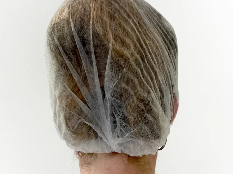 100 Stück Einweg-Klipphaube, Haarschutz, Baretthauben, Haarnetz