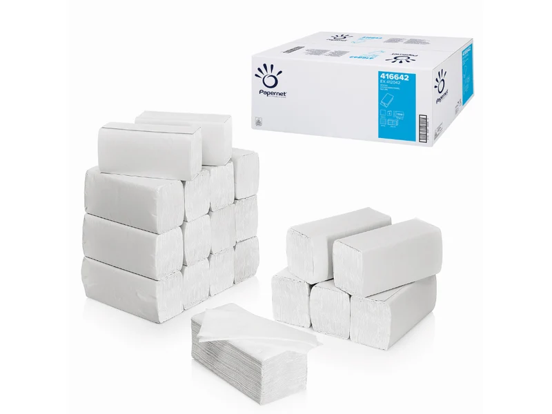 Papierhandtücher, zweilagig, V-Falz, 15 Pack á 266 Tücher