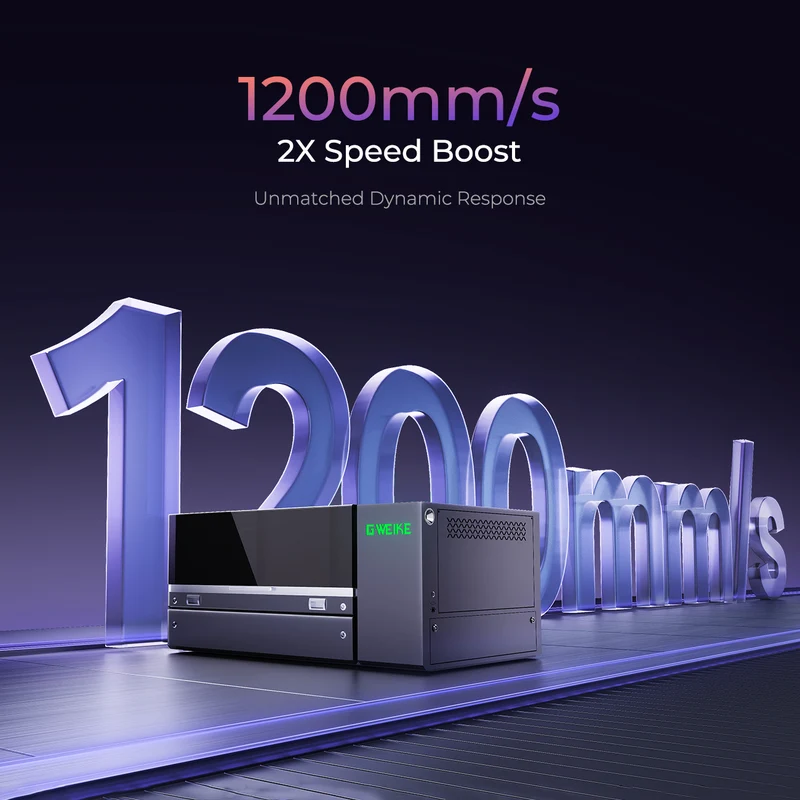 GWEIKE MCORE Desktop 400W Faser- & 80W CO₂ Dual-Laserschneider