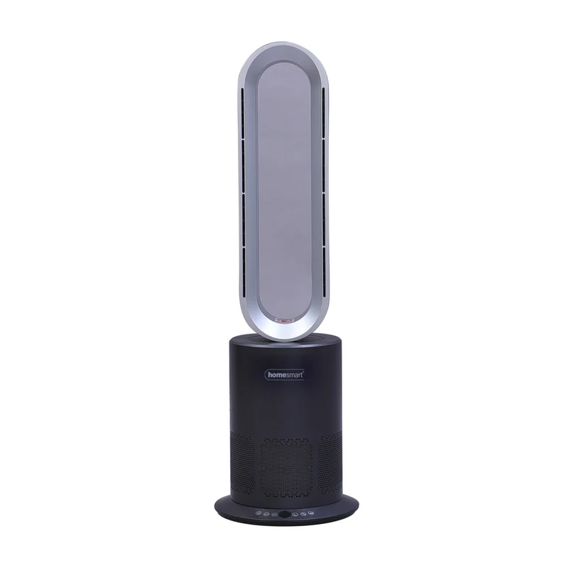 5 in 1 Luftdoktor - Luftreiniger/Ventilator ohne Lüfterflügel mit HEPA Filter, Weiß und Silber