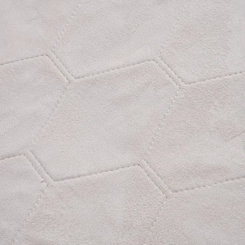 Seidenweicher, gewebter Kunstfellteppich, 180x100 cm, grau