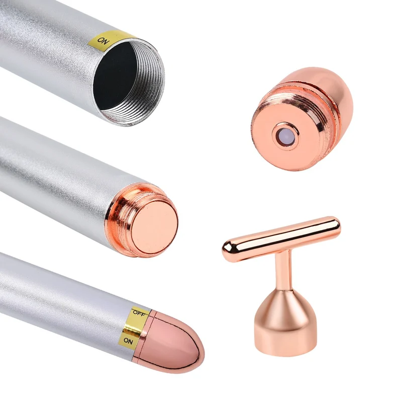 4-in-1 Beauty Bar Gesichtsmassagegerät - Größe: 15x3.8cm, weiß