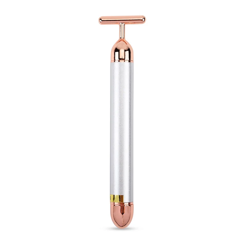 4-in-1 Beauty Bar Gesichtsmassagegerät - Größe: 15x3.8cm, weiß