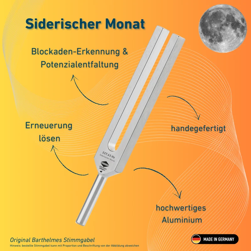 Stimmgabel Siderischer Monat Lightdesign 227,43 Hz | Art.-Nr. 230034