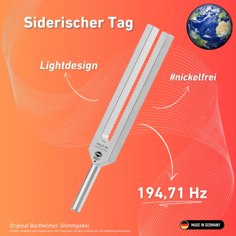 Stimmgabel Siderischer Tag Lightdesign 194,71 Hz | Art.-Nr. 230028