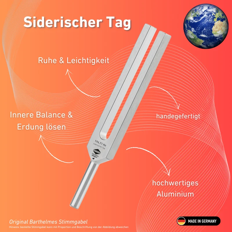 Stimmgabel Siderischer Tag Lightdesign 194,71 Hz | Art.-Nr. 230028