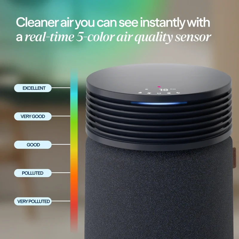 Blueair Blue Signature™ Small Dark Air Purifier With HEPASilent™ Technology