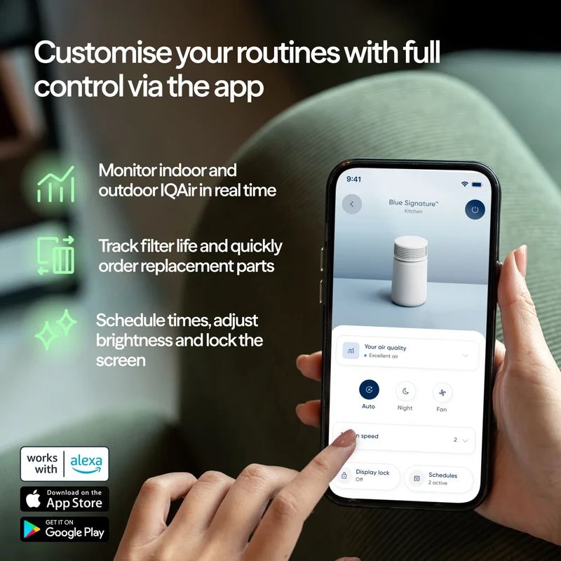 Blueair Blue Signature™ Medium Dark Air Purifier With HEPASilent™ Technology