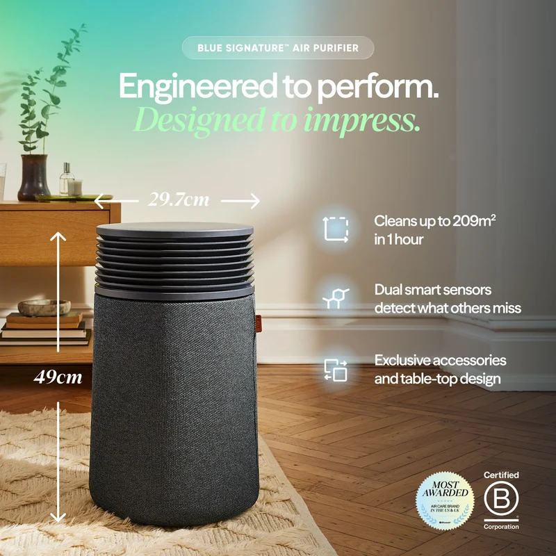 Blueair Blue Signature™ Medium Dark Air Purifier With HEPASilent™ Technology