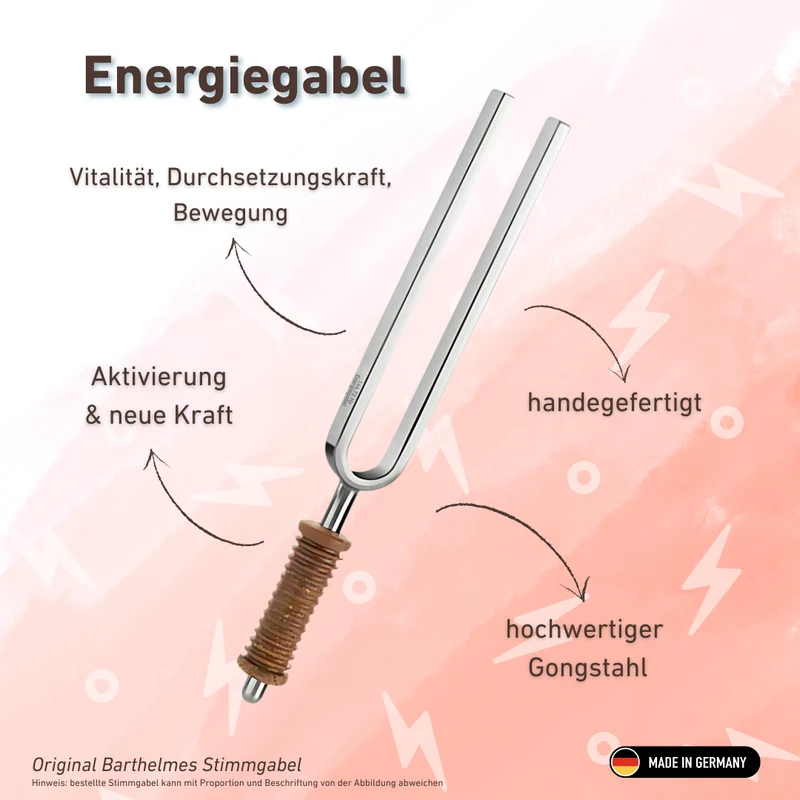 Energiegabel Wellness mit Korkgriff 144,72 HZ | Art.-Nr. KO 144-Energie/7-K