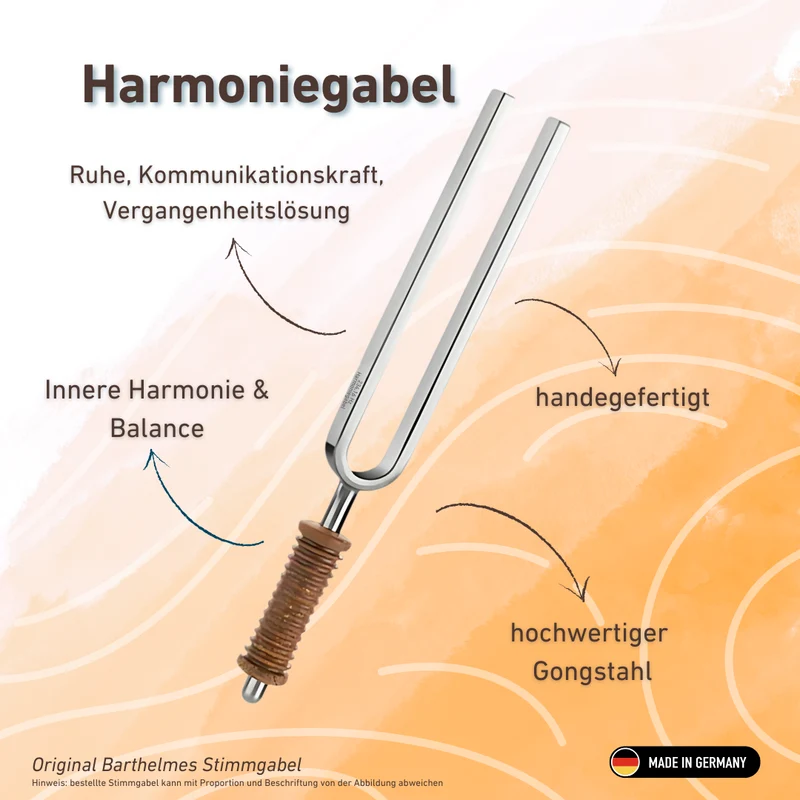 Harmoniegabel (Harmonie) Wellness mit Korkgriff 234,16 HZ | Art.-Nr. KO 234-Harmonie/7-K