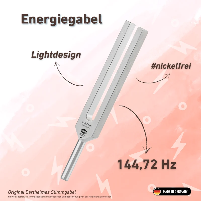 Energiegabel Lightdesign 144,72 HZ | Art.-Nr. KO 144-Energie/Alu