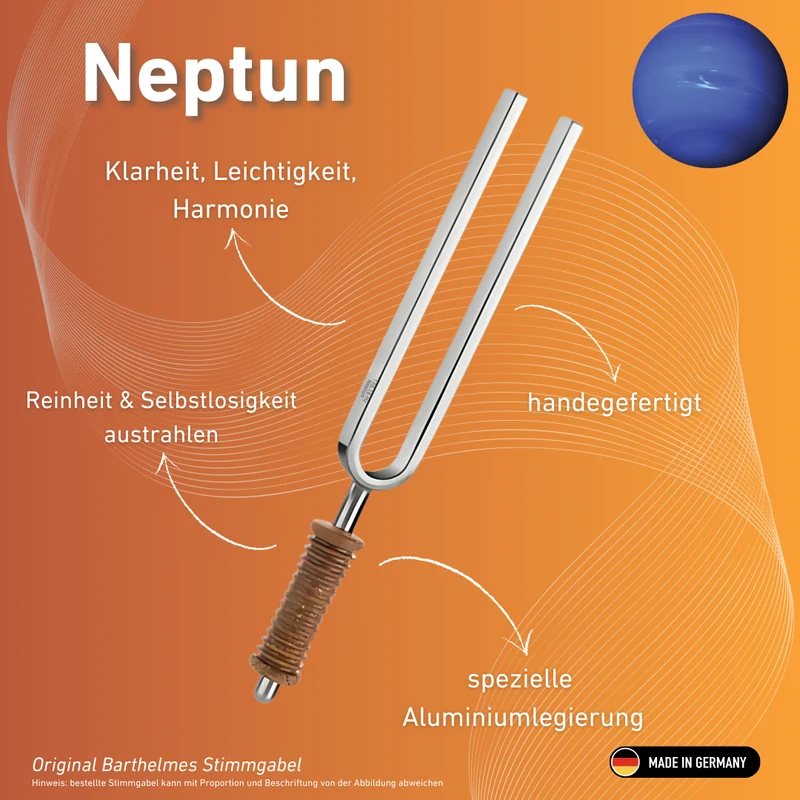 Stimmgabel Neptun Wellness mit Korkgriff 211,44 Hz | Art.-Nr. 220055
