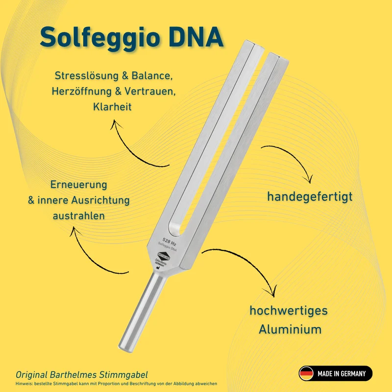Stimmgabel Solfeggio DNA Lightdesign 528 HZ | Art.-Nr. 230043