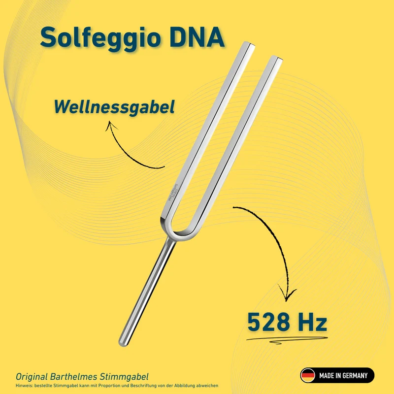 Stimmgabel Solfeggio DNA Wellness 528 HZ | Art.-Nr. 220171