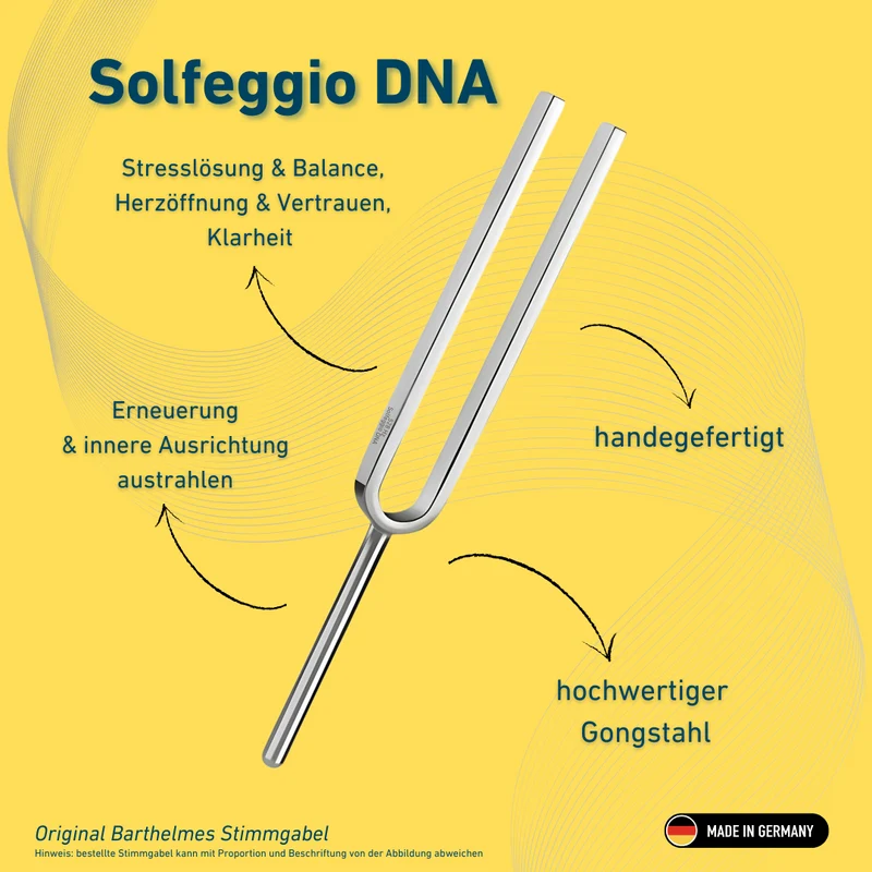 Stimmgabel Solfeggio DNA Wellness 528 HZ | Art.-Nr. 220171