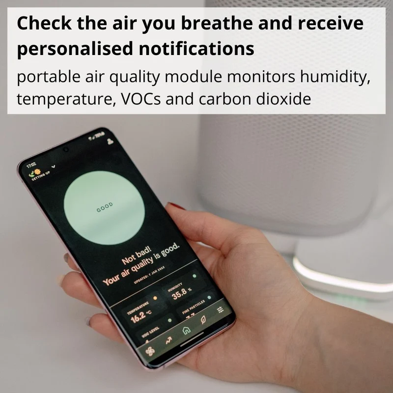 Vitesy Eteria Portable Smart Air Purifier And Monitoring System