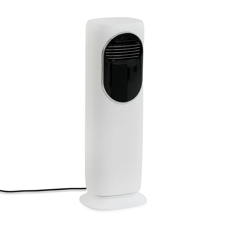 2200 Keramikheizlüfter mit Luftbefeuchter, flügelloser Ventilator, 120 Grad Oszillation, 3 Windstufen, 2 Heizstufen, UV Sterilisation, LED Licht, Fernbedienung, Weiß