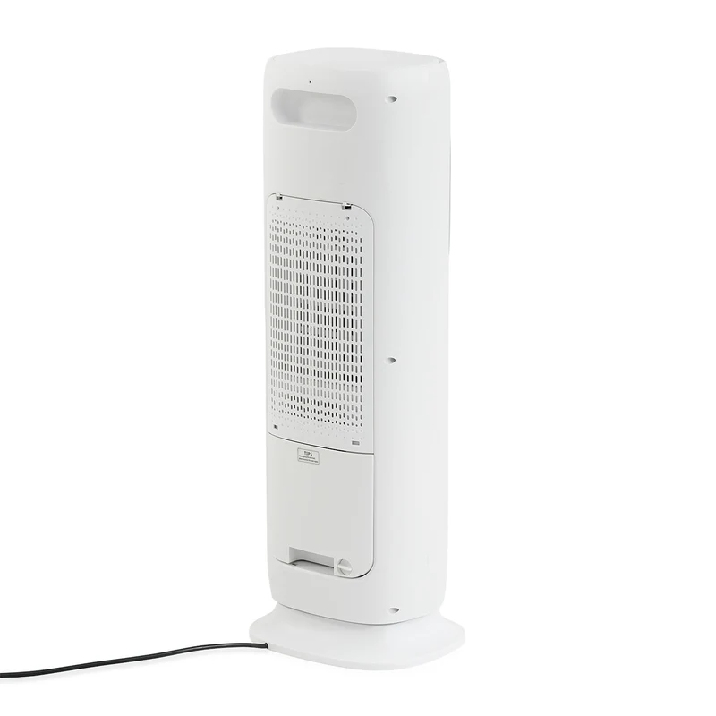 2200 Keramikheizlüfter mit Luftbefeuchter, flügelloser Ventilator, 120 Grad Oszillation, 3 Windstufen, 2 Heizstufen, UV Sterilisation, LED Licht, Fernbedienung, Weiß