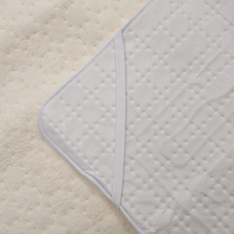 Elektrische Unterdecke, 160x160cm - 280gsm Fleece-Oberseite, 400gsm Polymer-Unterseite, geeignet für 230 V Steckdosen, 9 Heizstufen mit automatischem Timer, weiß