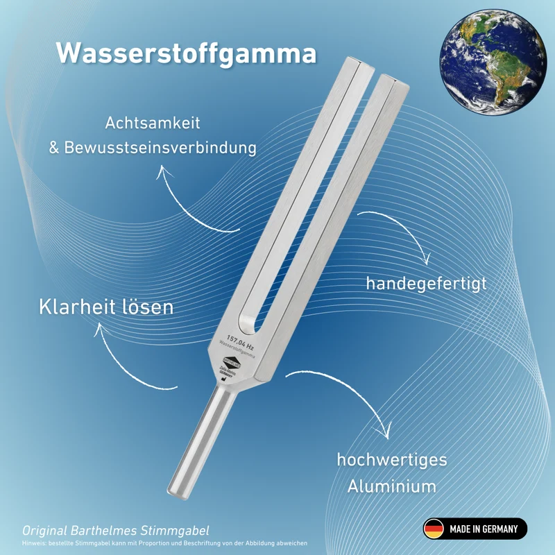 Stimmgabel Wasserstoffgamma Lightdesign 157,04 Hz | Art.-Nr. 230019