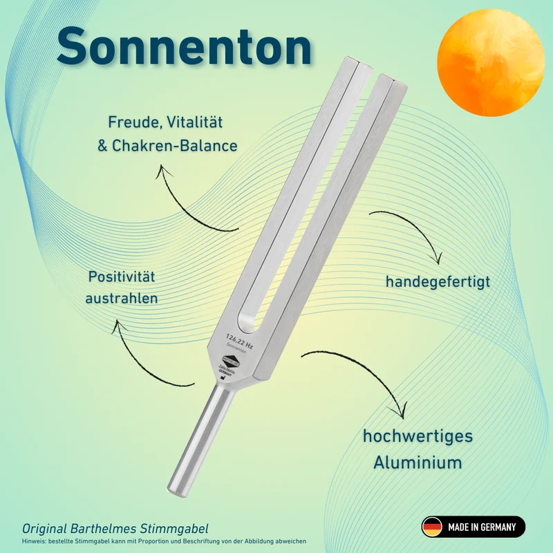 Stimmgabel Sonnenton Lightdesign 126,22 Hz | Art.-Nr. 230009