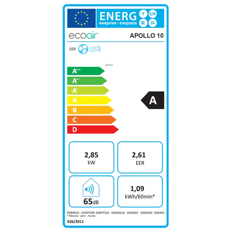 EcoAir Apollo 10K Smart 3-in-1 Portable Air Conditioner