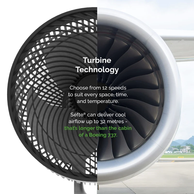 Meaco Sefte® 10" Pedestal Fan