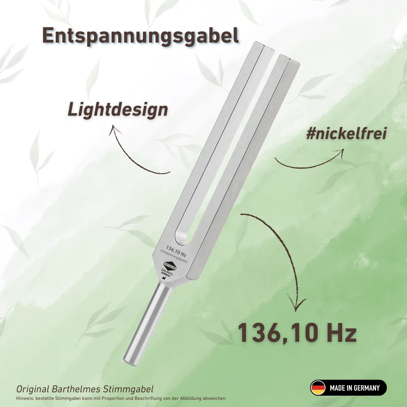 Entspannungsgabel (Relax) Lightdesign 136,10 Hz | Art.-Nr. KO 136-Relax/Alu
