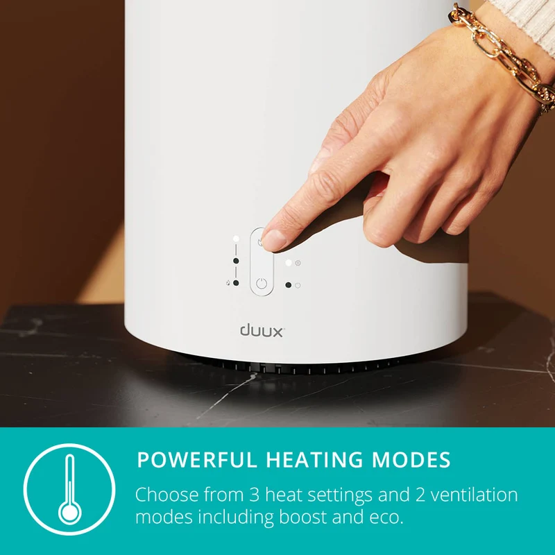 Duux Threesixty 2 Smart PTC Ceramic Fan Heater 800-1800 Watts