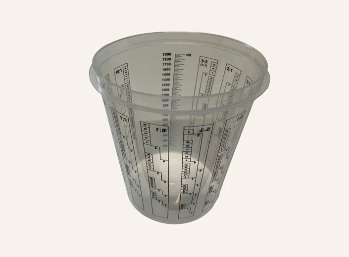 Mischbecher 2,3 Ltr. mit Skala, VPE 100 Stück