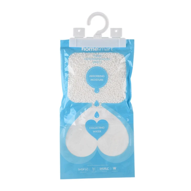 HOME SMART - Hängender Luftentfeuchter Beutel Set 10 Stück, Lavendelduft, 220 g Calciumchlorid Feuchtigkeitsabsorber, für Kleiderschrank und Aufbewahrungsräume, 30 x 16 cm