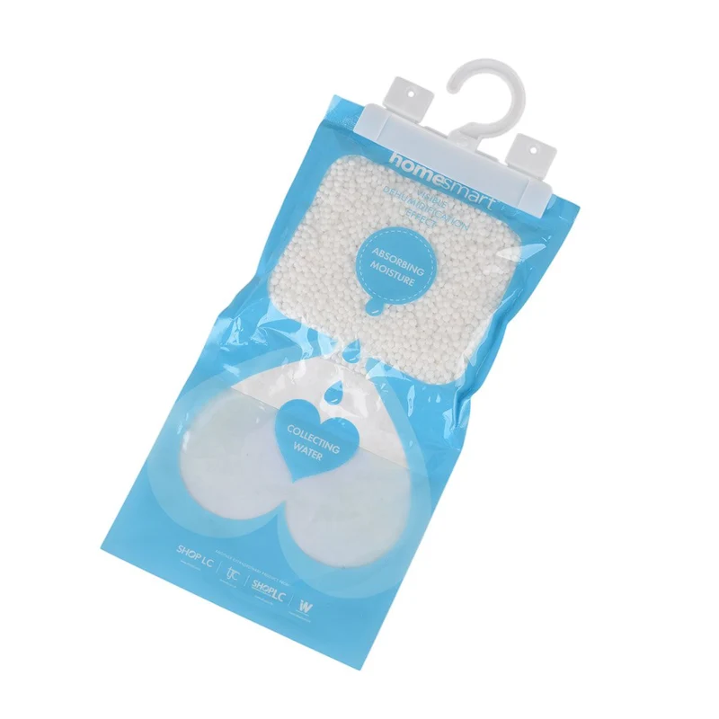 HOME SMART - Hängender Luftentfeuchter Beutel Set 10 Stück, Lavendelduft, 220 g Calciumchlorid Feuchtigkeitsabsorber, für Kleiderschrank und Aufbewahrungsräume, 30 x 16 cm