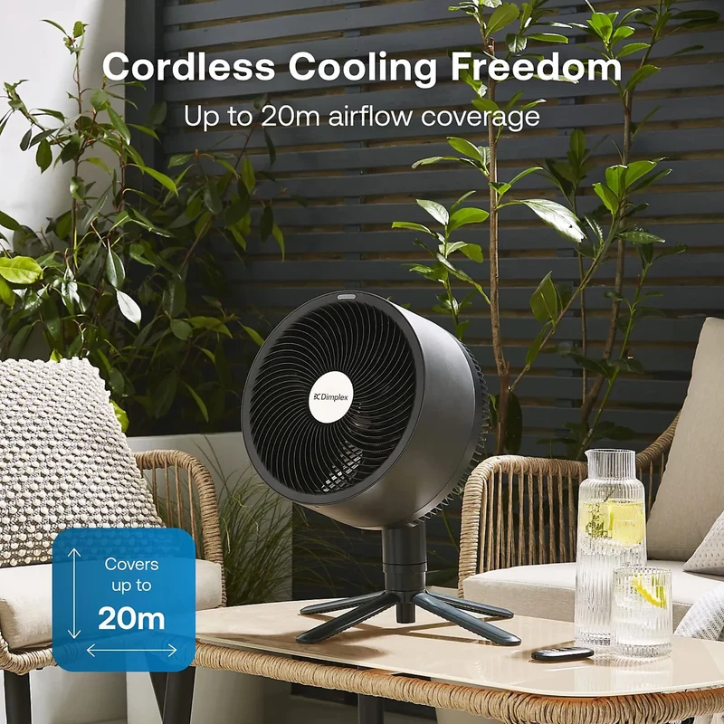 Dimplex Duocool Smart Cordless Pedestal & Table Fan